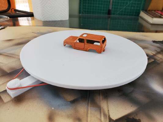 Airbrush Turntable no Bearings | 3d print model