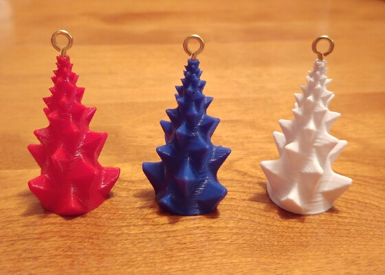 Fractal Tree Ornaments | 3d print model
