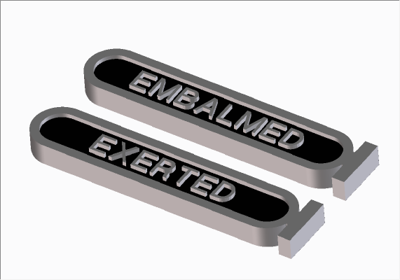 MTG Amonkhet Token - Embalmed  Exerted Single | 3d print model