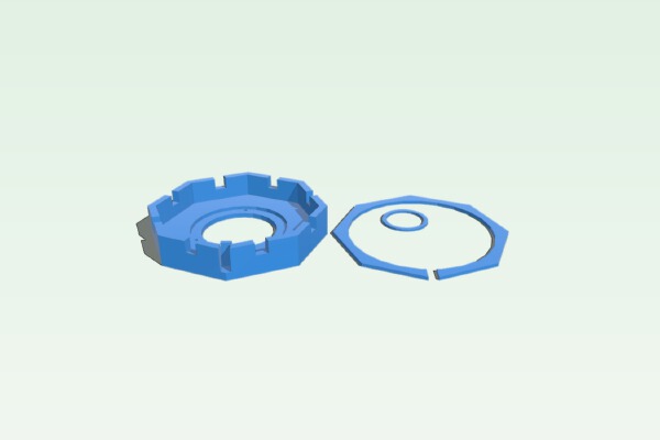 HDD pov clock case | 3d print model