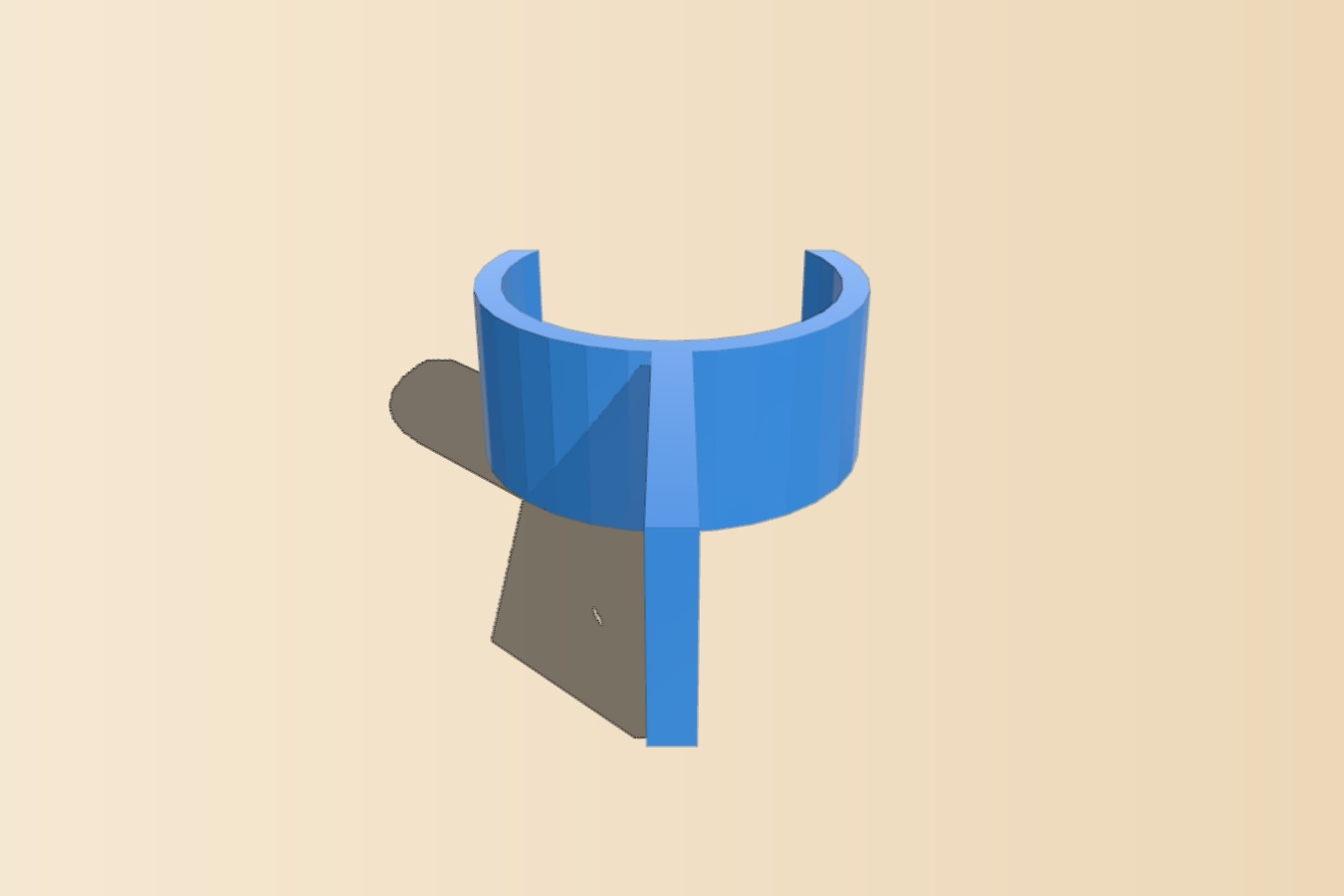 Clip-On Filament Guide for 1.75mm Filament onto 3_4 inch dowel rod