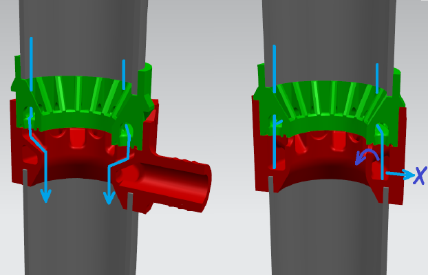 Rain barrel diverter + leaves filter + on_off option | 3d print model