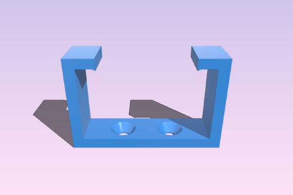 Ikea Koppla Power Strip Mounting Brackets (US) | 3d print model
