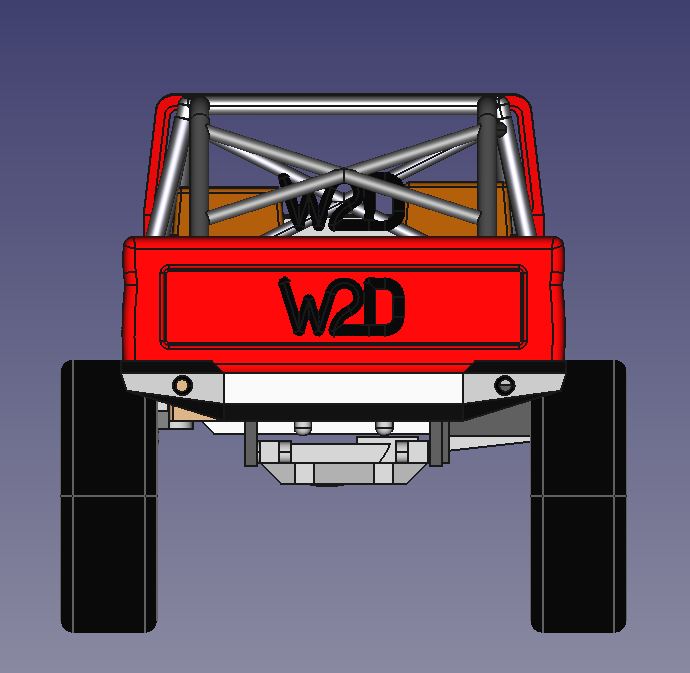 W2D-VI Bronco Style SCX10 Clone Body