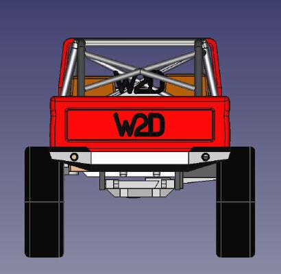 W2D-VI Bronco Style SCX10 Clone Body | 3d print model