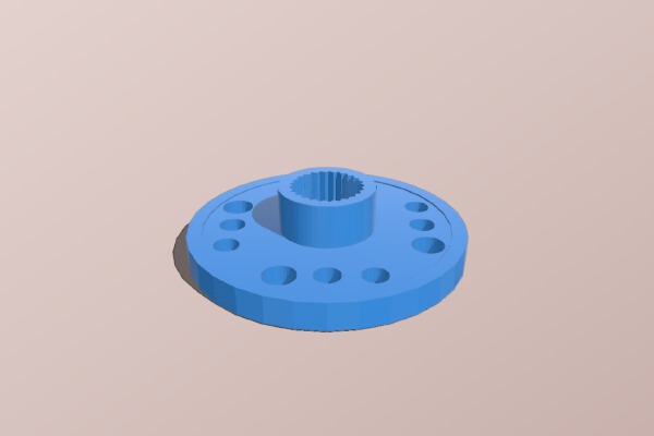 Darwin-OP - Standard Servo Horn Mod (Basic) | 3d print model