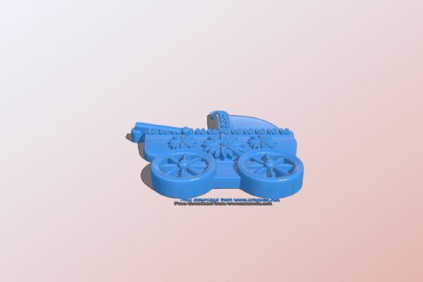 Baby stroller necklace | 3d print model