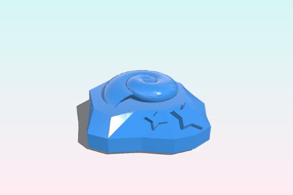 Animal Crossing Fossil Earring | 3d print model