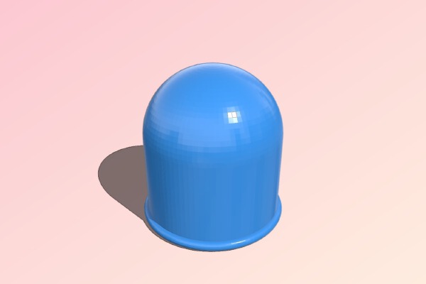 Tow hitch ball cover | 3d print model