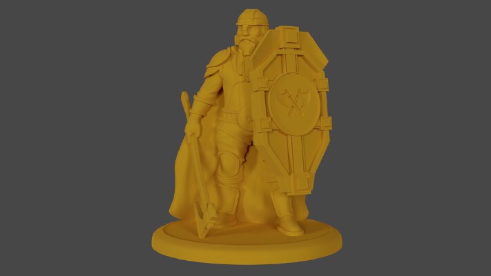 Armored Dwarf | 3d print model