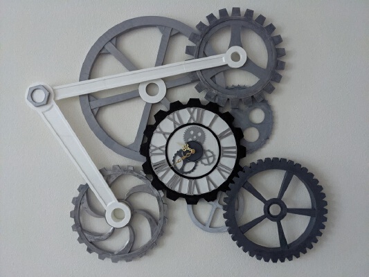 Steampunk Gear Clock | 3d print model