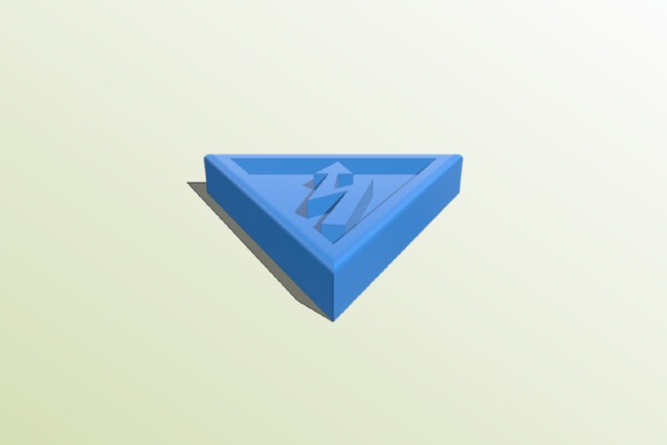 Electrical Triangle Sign _ Logo | 3d print model