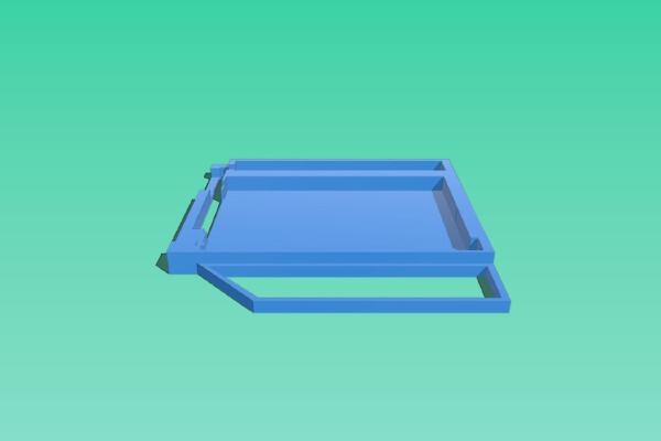 10 mm 2nd Hard Drive Caddy HP Flyer Red | 3d print model