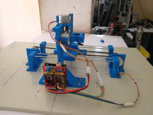 English and Spanish Mini CNC Plotter With CNC SHIELD, Arduino and Step motor 28BYJ-28 | 3d print model