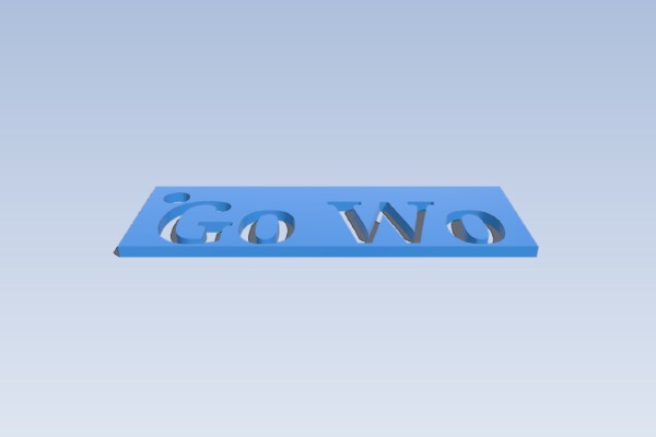GoWo keychain | 3d print model