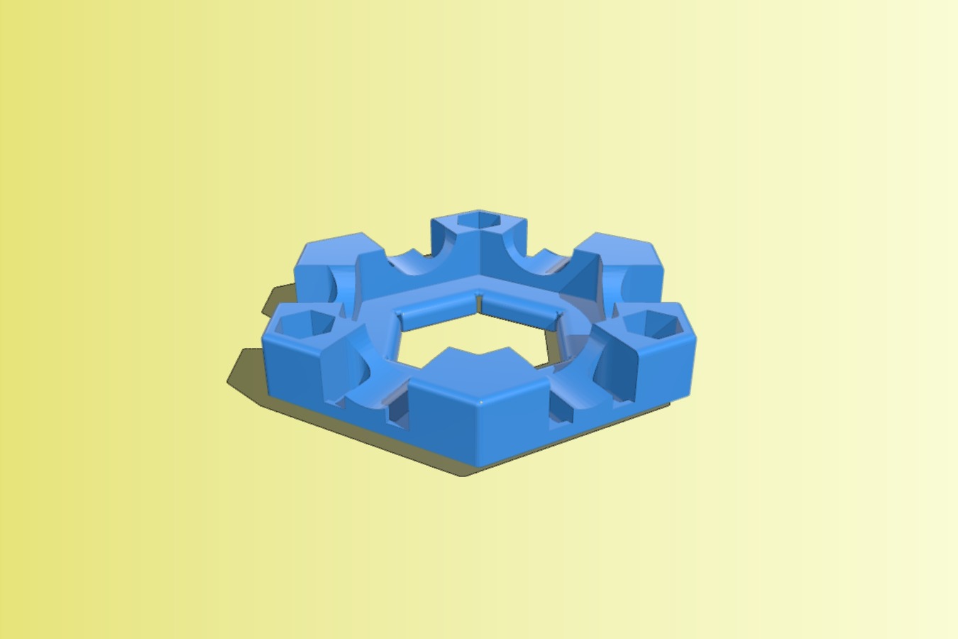 Gravitrax compatible 6-exit Basic Tile