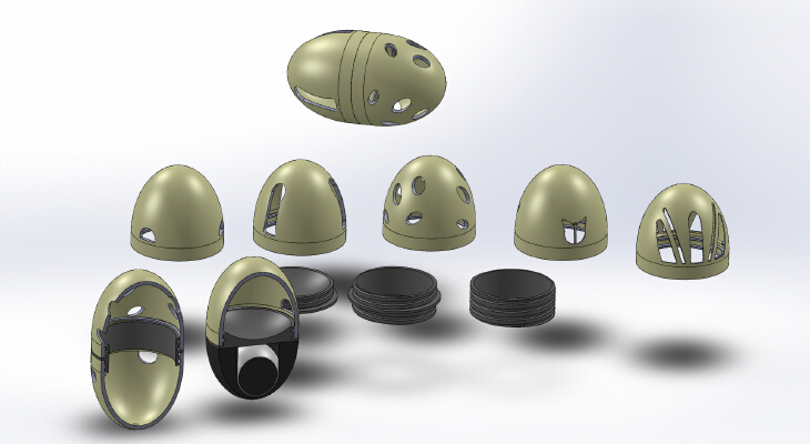 cat feeding-egg | 3d print model
