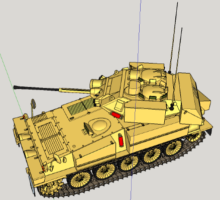 FV107 Scimitar (British) | 3d print model