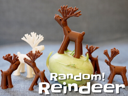 Random Reindeers | 3d print model