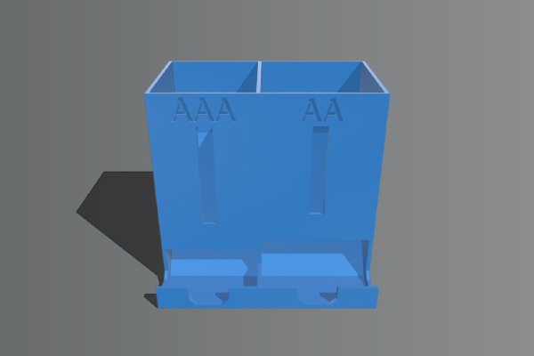 Battery dispenser dual : AAA & AA | 3d print model