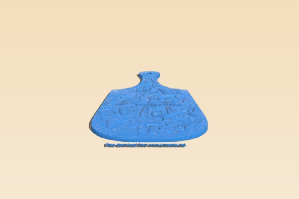 Mushrooms board | 3d print model