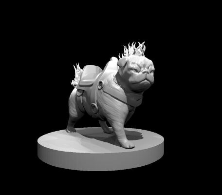 Hell Pug | 3d print model