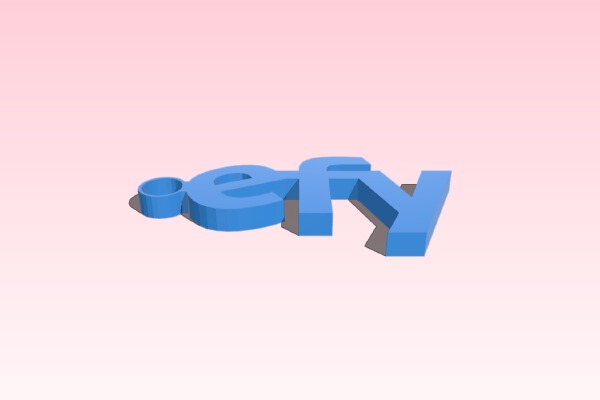 efy keychain | 3d print model