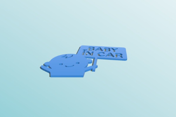 Baby in car | 3d print model