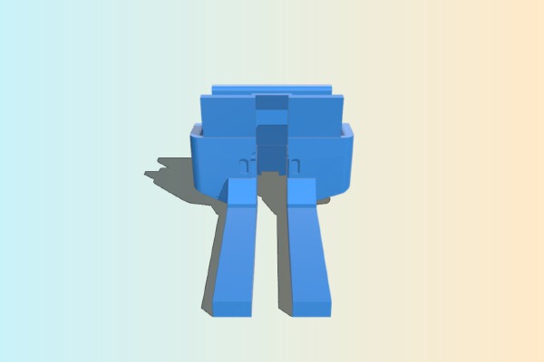 Phone stand for scary pumpkin bucket | 3d print model