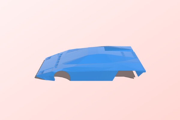 Low-Poly Dome Zero Body | 3d print model