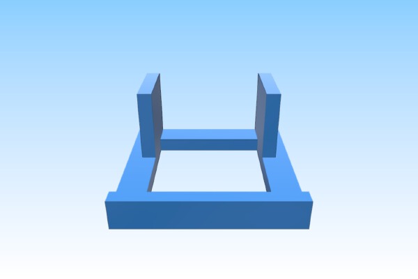 Moto X cell phone stand - landscape orientation | 3d print model