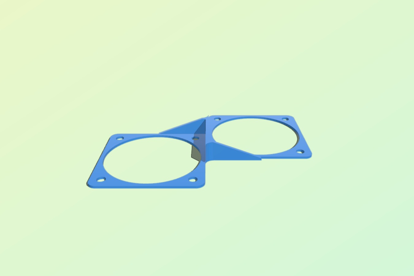 Anycubic i3 mega - board fan mount for 2 silent fans