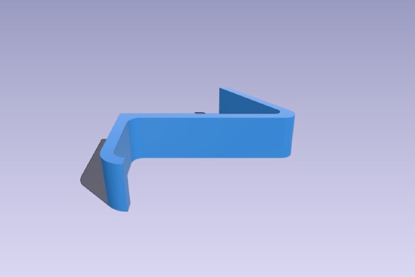 Headset hanger for Corsair 5000 series case | 3d print model