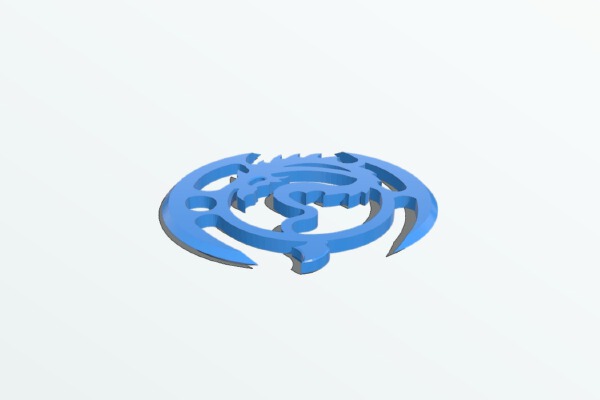 Dragon Throwing Star | 3d print model