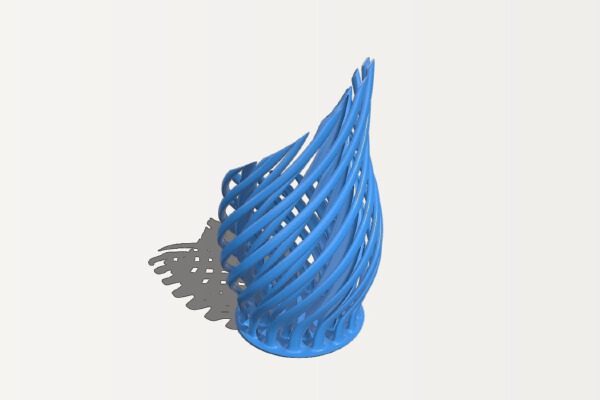Twisted Growth Vase | 3d print model