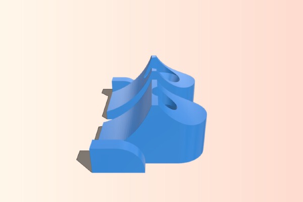 Bulldog Extruder Filament Guide | 3d print model