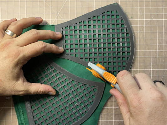 Fitted Face Mask Pattern Cutter | 3d print model