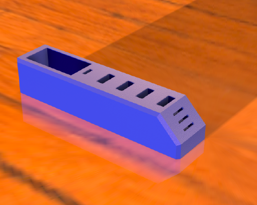 SD Card and pendrive stand | 3d print model