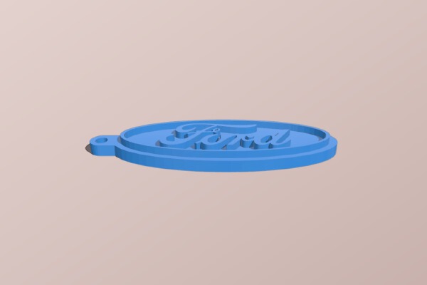 ford logo keychain | 3d print model