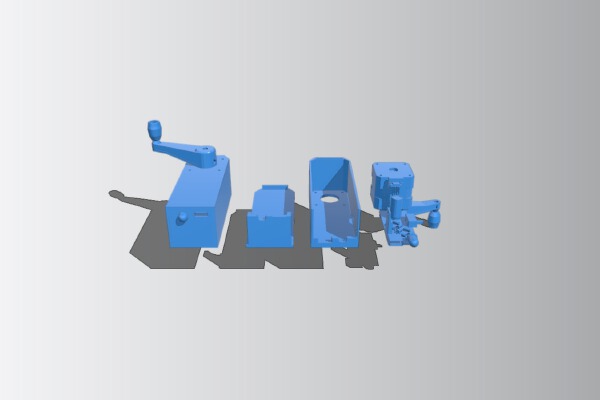Stepper driven USB_LED hand generator | 3d print model