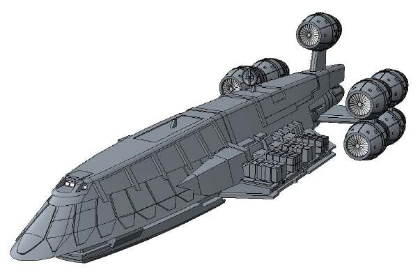SW - C-ROC Gozanti Class Freighter | 3d print model
