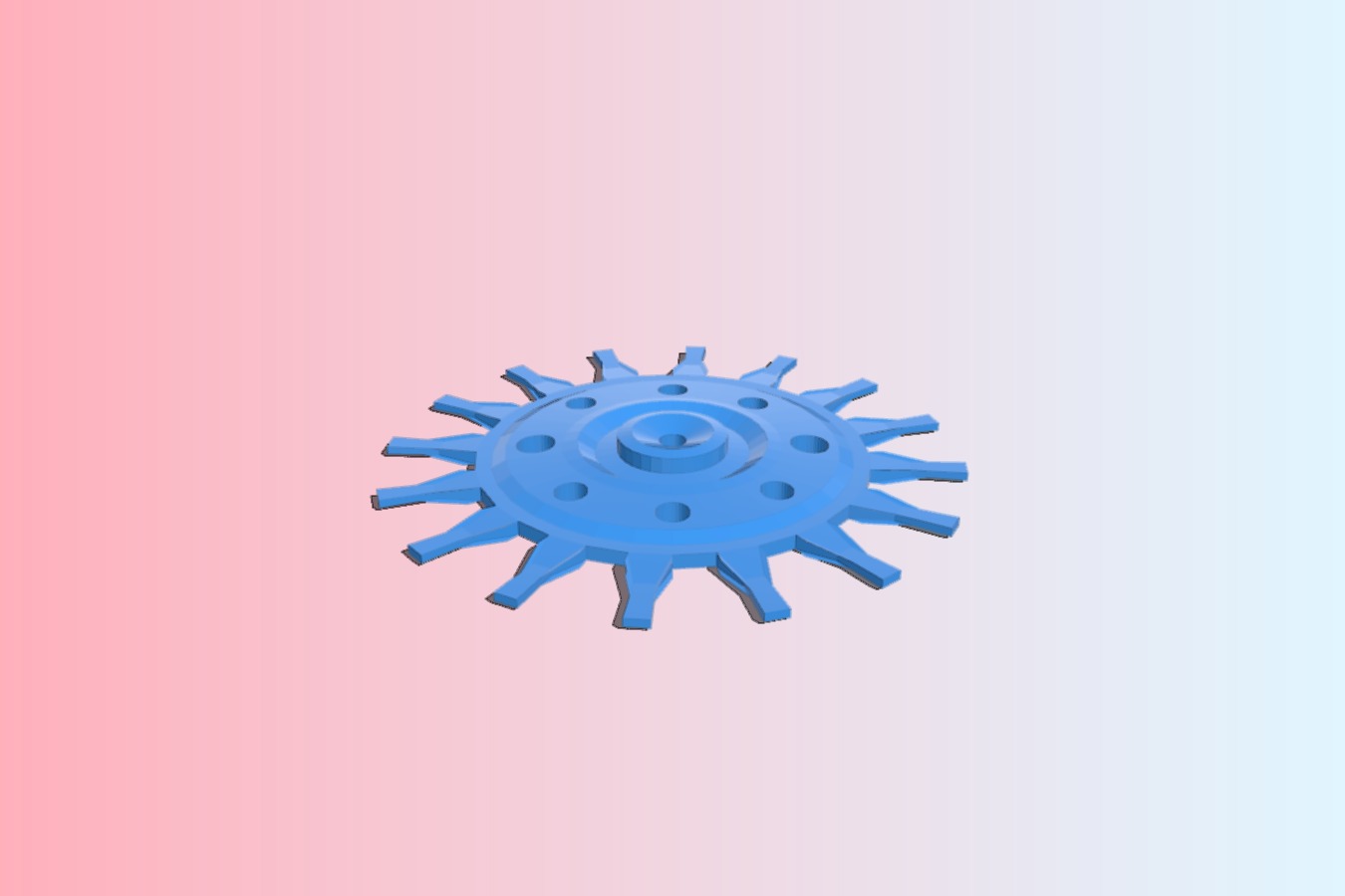 large 6 inch decrotive gear