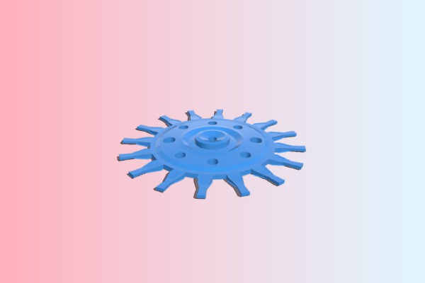 large 6 inch decrotive gear | 3d print model