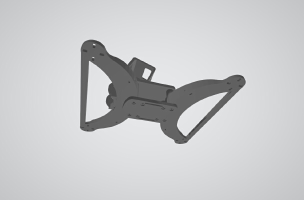 Bullfrog 5 inch quadcopter frame (drone) | 3d print model