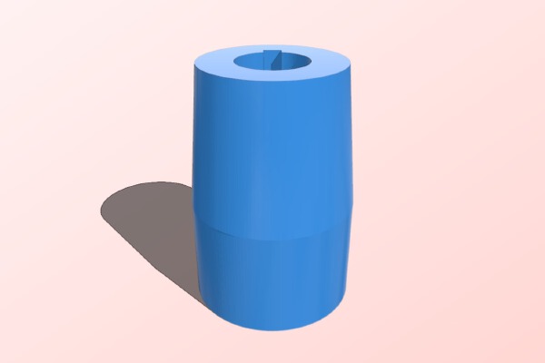 Denso Window Motor coupler to .5 inch keyed shaft | 3d print model