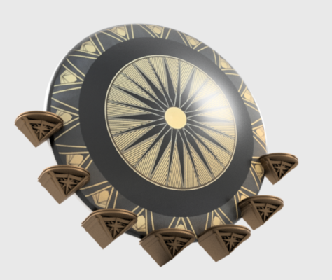 Wonder Woman Shield Display Shelves | 3d print model
