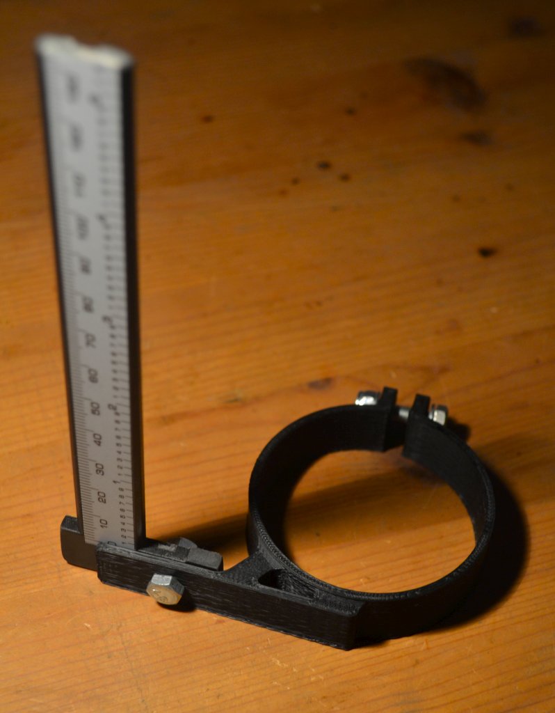 Drill press caliper mount (poor mans DRO)