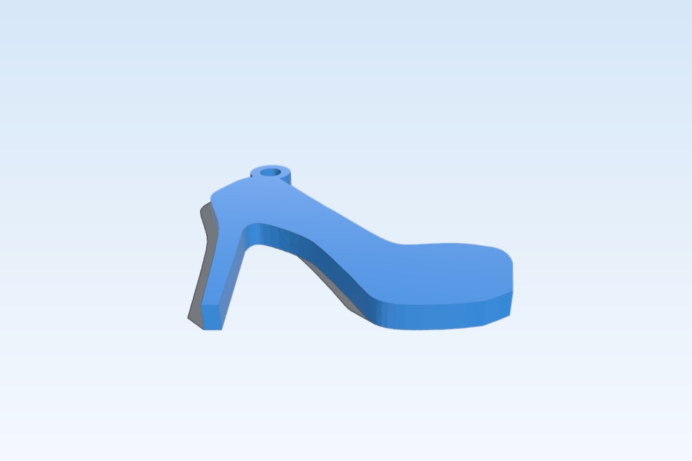 High heel decollete keychain
