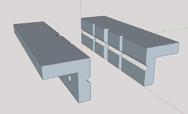 Vise soft jaw strips | 3d print model