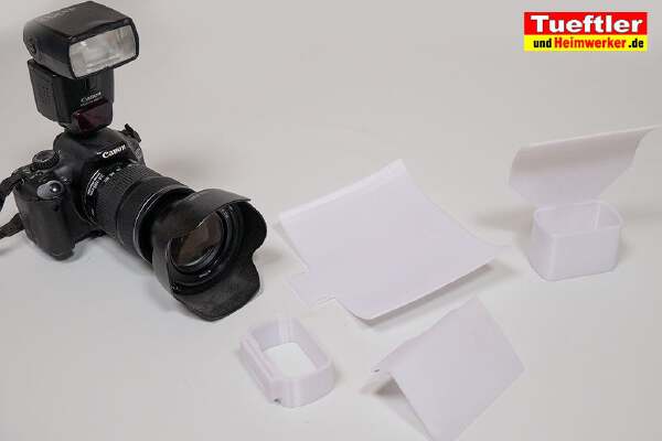 Reflector and Diffuser for Canon Speedlight 430 EX II | 3d print model